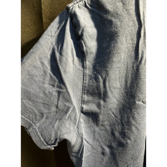 American Eagle Outfitters Men Blue Small Graphic Tee Brooklyn Bridge Crew Neck - Picture 9 of 11